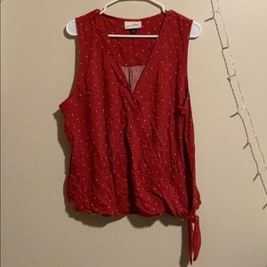 Tie front tank top